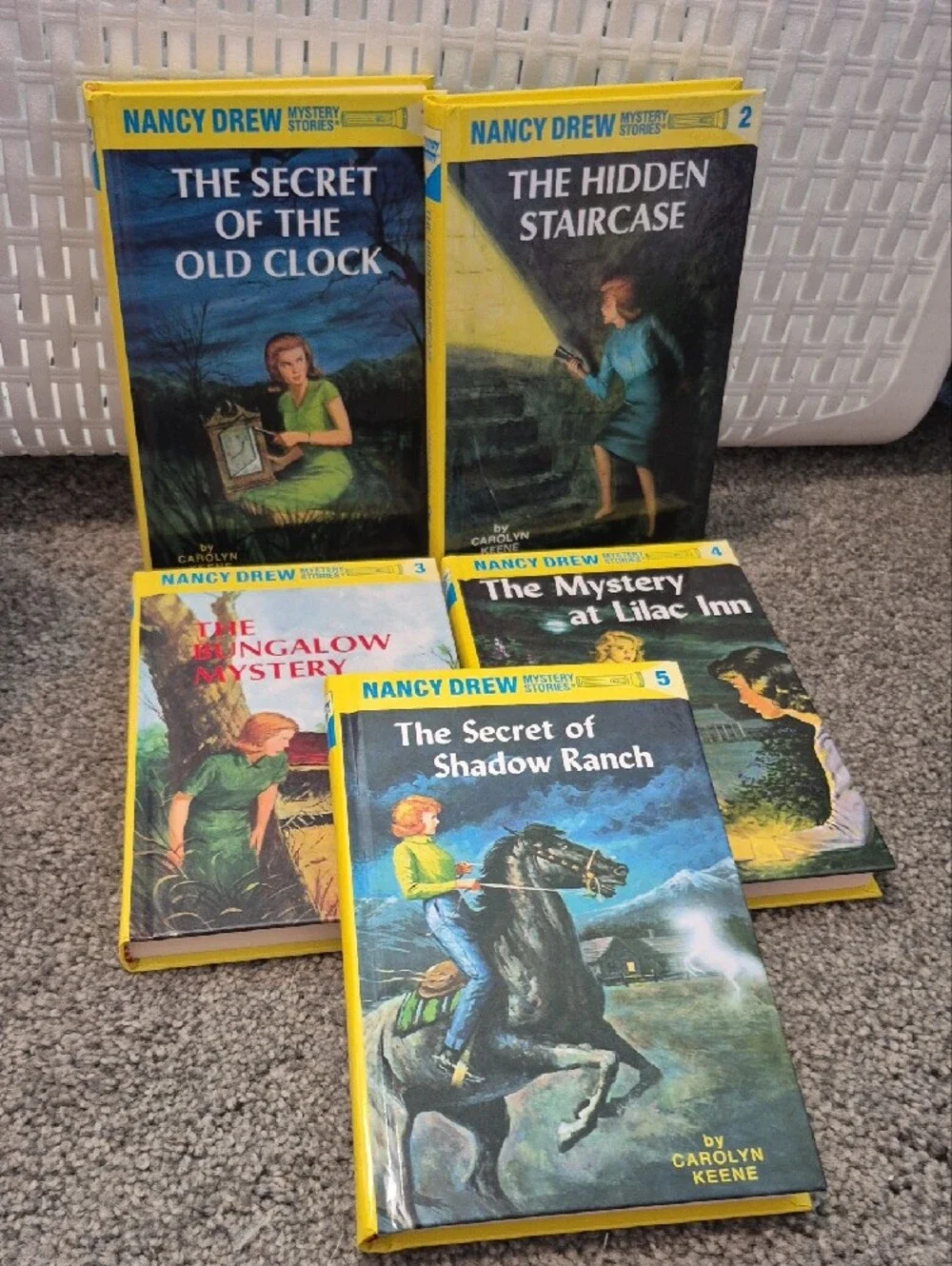 Nancy Drew Yellow Paperback Book Set (5 Books)
